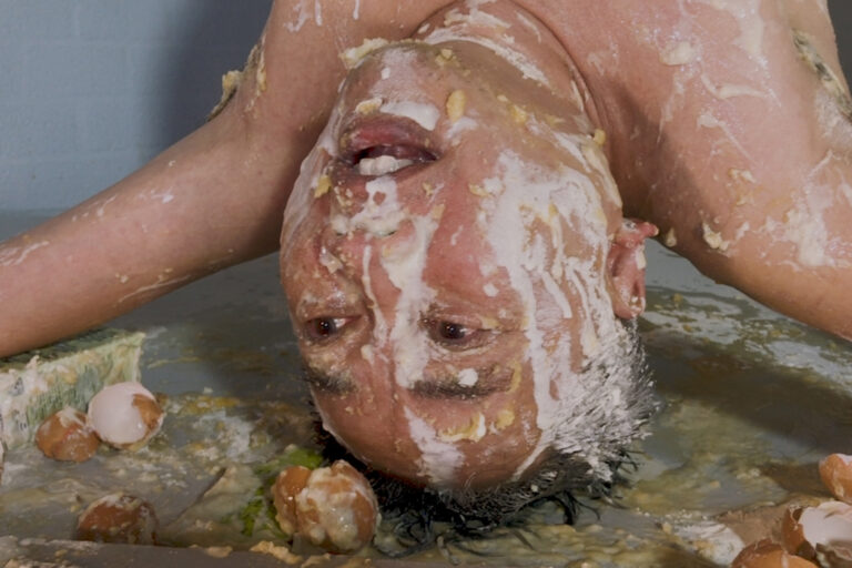 Philemon Mukarno Performance Art Take, eat, my body(2021) online performance for  Cult 24 New York.