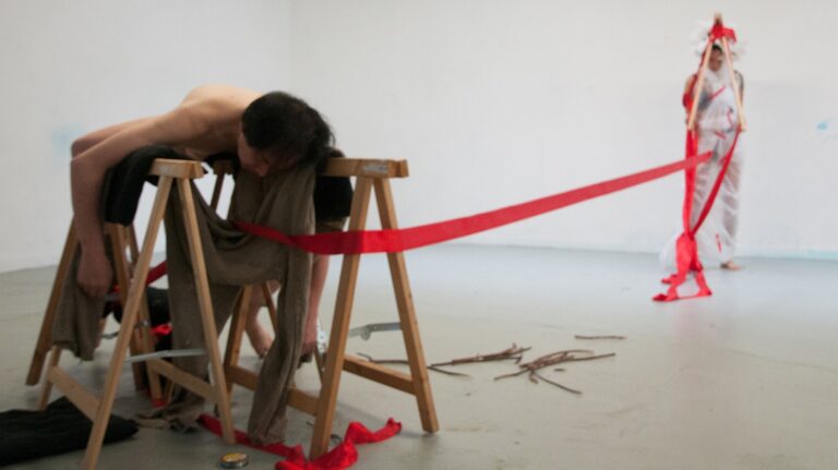 Philemon Mukarno Performance Art Trio Performance (2017)’30 IPA Performance Art Festival, Quartair, The Hague, Netherlands.