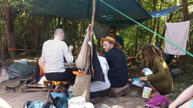 Philemon Mukarno Performance Art Queer Shadow (2019)'30 Sesalac Butoh Retreat, Serbia.