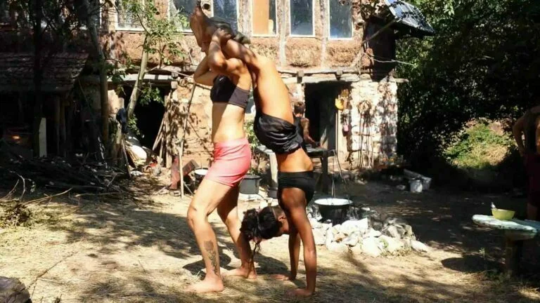 Philemon Mukarno Performance Art Queer Shadow (2019)'30 Sesalac Butoh Retreat, Serbia.