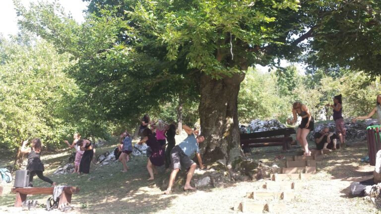 Philemon Mukarno Performance Art Queer Shadow (2019)'30 Sesalac Butoh Retreat, Serbia.