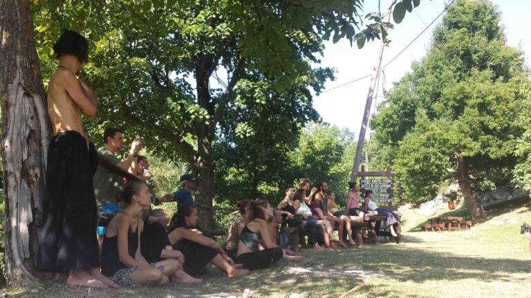 Philemon Mukarno Performance Art Queer Shadow (2019)'30 Sesalac Butoh Retreat, Serbia.