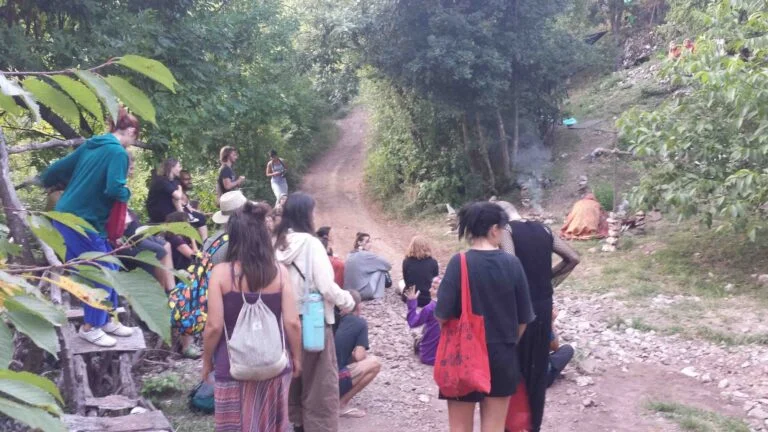 Philemon Mukarno Performance Art Queer Shadow (2019)'30 Sesalac Butoh Retreat, Serbia.