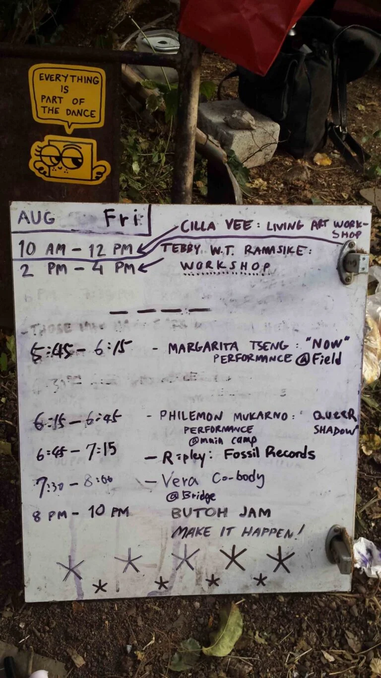 Philemon Mukarno Performance Art Queer Shadow (2019)'30 Sesalac Butoh Retreat, Serbia.