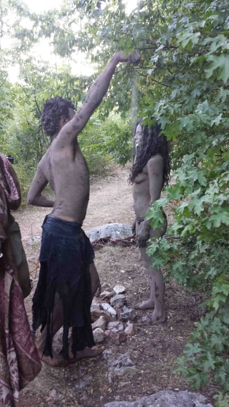 Philemon Mukarno Performance Art Queer Shadow (2019)'30 Sesalac Butoh Retreat, Serbia.