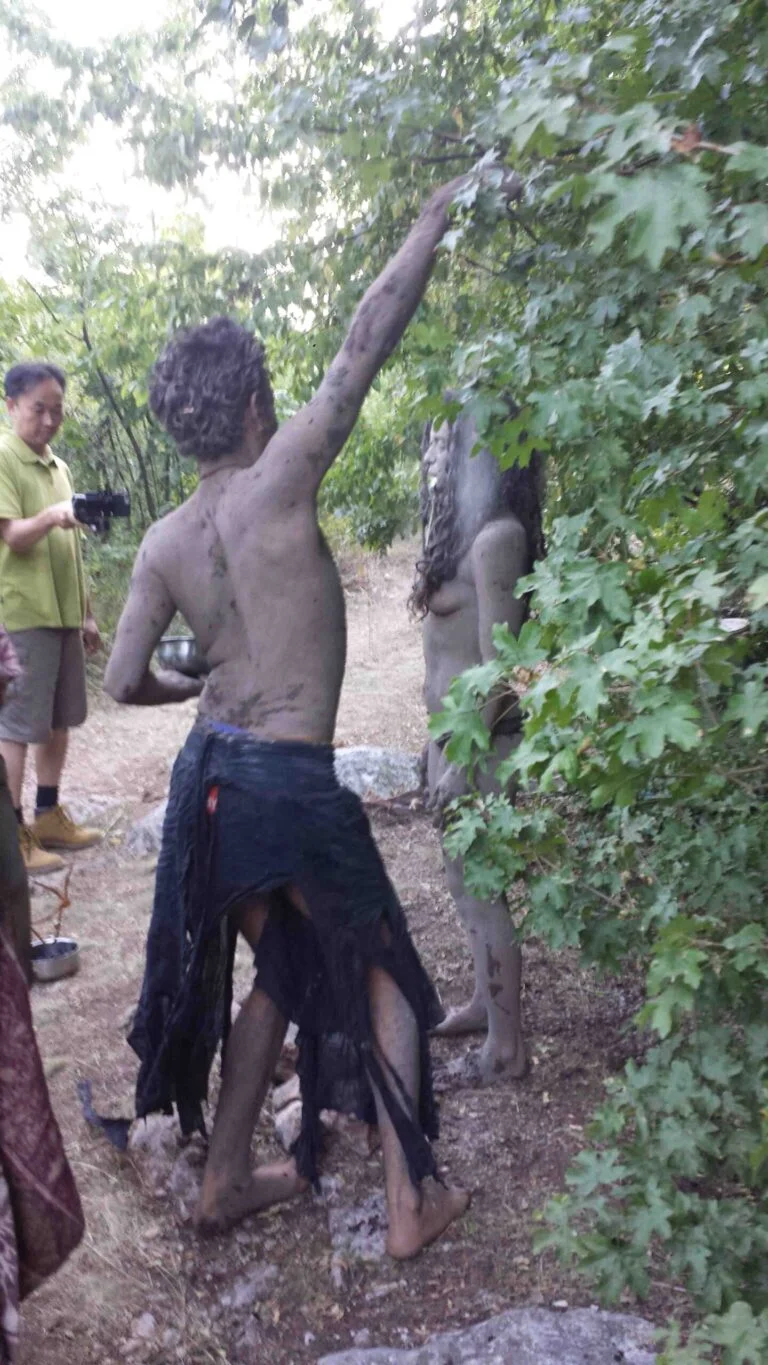 Philemon Mukarno Performance Art Queer Shadow (2019)'30 Sesalac Butoh Retreat, Serbia.