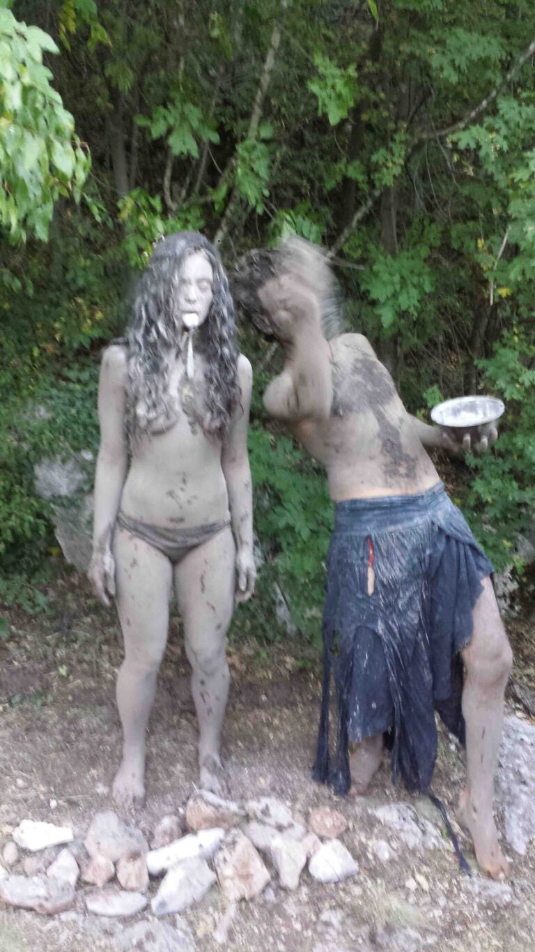 Philemon Mukarno Performance Art Queer Shadow (2019)'30 Sesalac Butoh Retreat, Serbia.