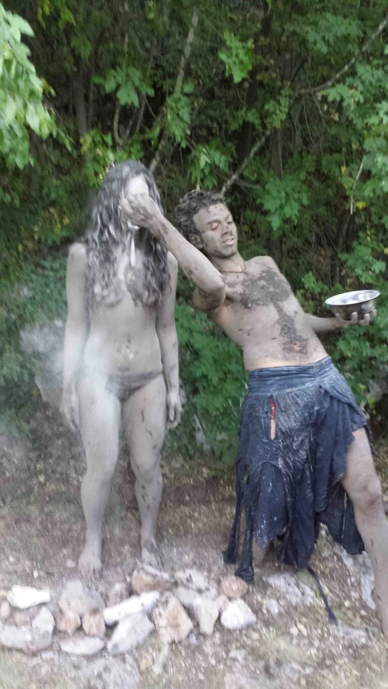 Philemon Mukarno Performance Art Queer Shadow (2019)'30 Sesalac Butoh Retreat, Serbia.
