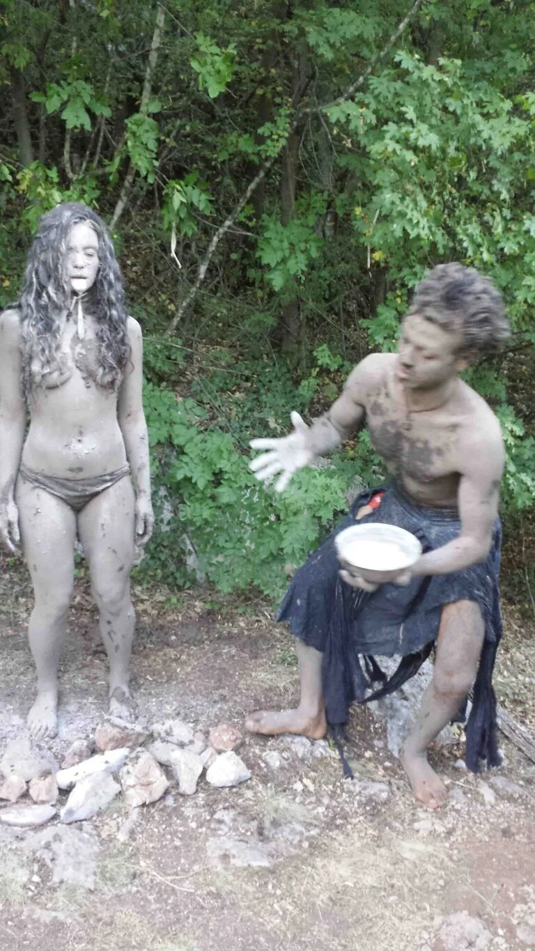 Philemon Mukarno Performance Art Queer Shadow (2019)'30 Sesalac Butoh Retreat, Serbia.