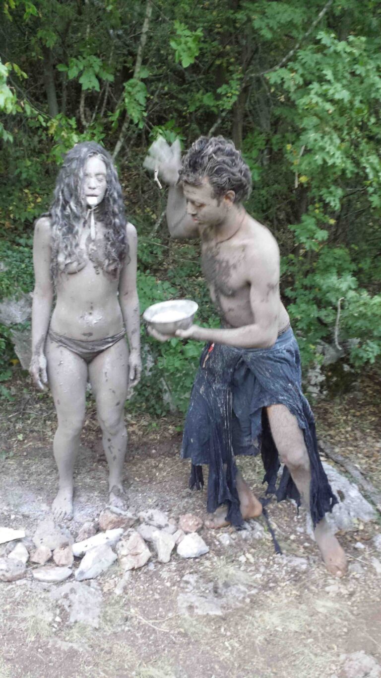 Philemon Mukarno Performance Art Queer Shadow (2019)'30 Sesalac Butoh Retreat, Serbia.