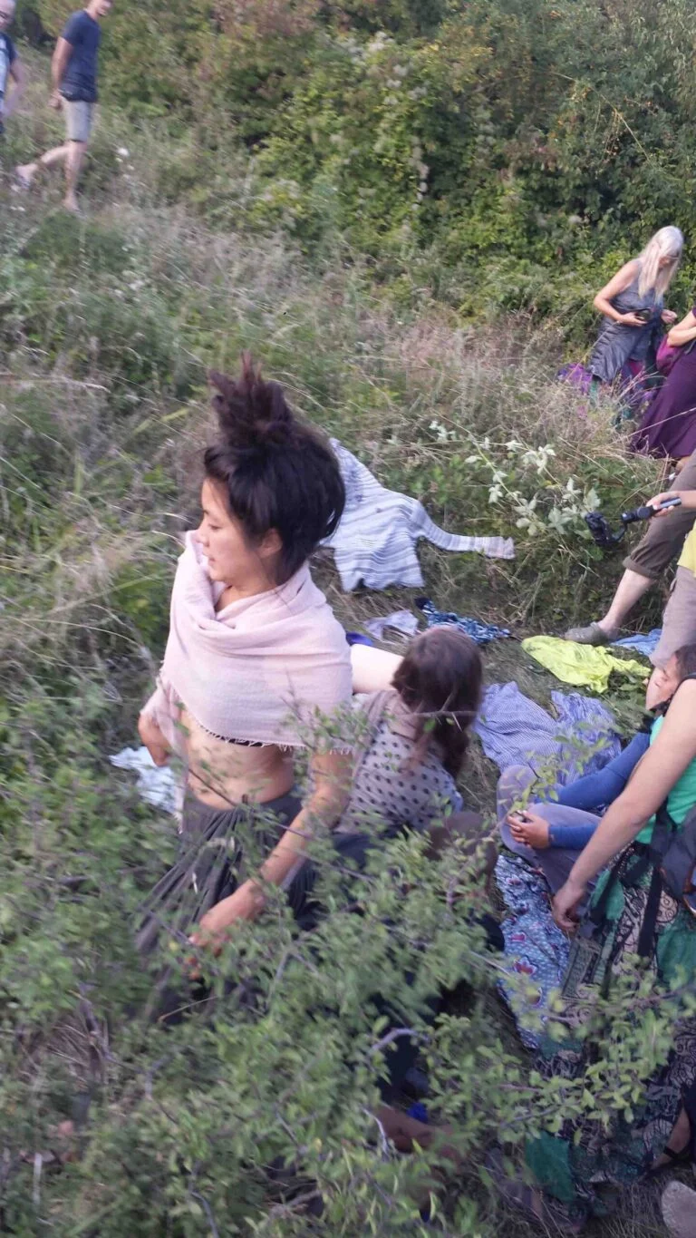 Philemon Mukarno Performance Art Queer Shadow (2019)'30 Sesalac Butoh Retreat, Serbia.