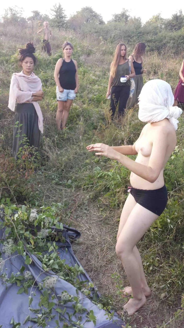 Philemon Mukarno Performance Art Queer Shadow (2019)'30 Sesalac Butoh Retreat, Serbia.