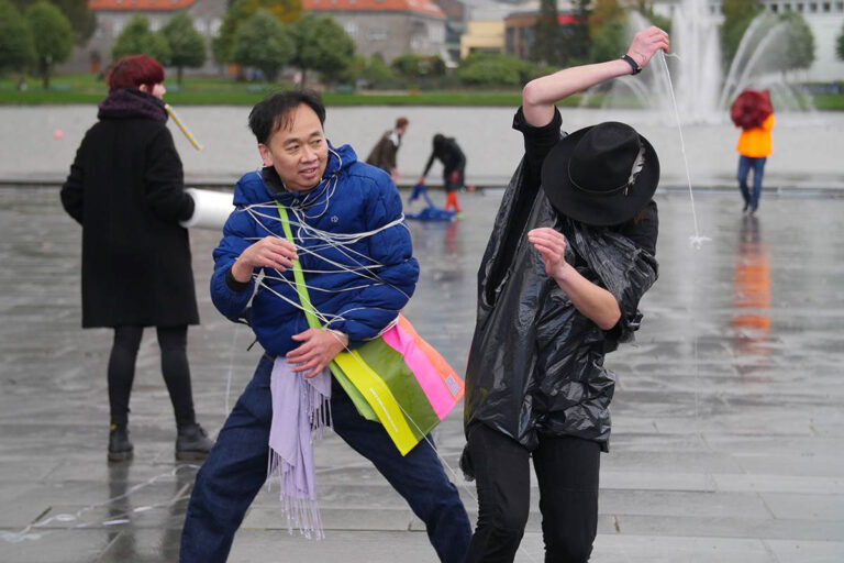 Philemon Mukarno Performance Art Open session Bergen(2017)1h at PAB Open Festival 2017, Bergen, Norway.