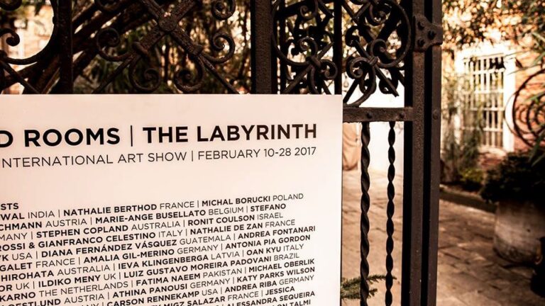 Philemon Mukarno Performance Art Liquid Air (2017)'30 The Labyrinth it's Liquid International Art Show Palazzo Ca’ Zanardi, Venezia, Italia.