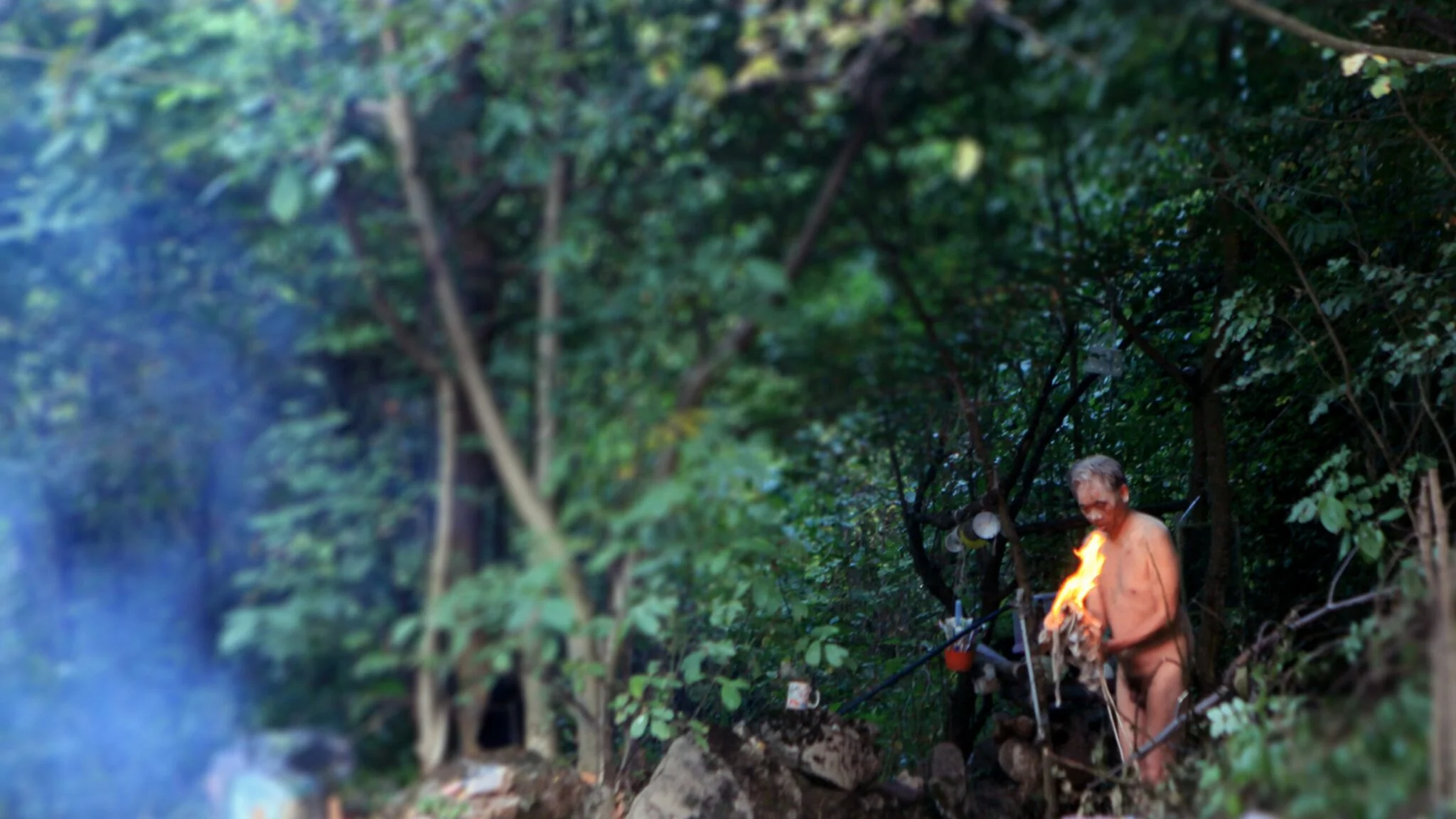 Philemon Mukarno Performance Art Queer Shadow (2019)'30 Sesalac Butoh Retreat, Serbia.