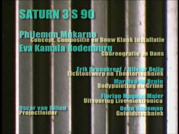 Philemon Mukarno Performance Art Saturn 3S90 (2005)’40 Bolnes Dockyard, Rotterdam, Netherlands