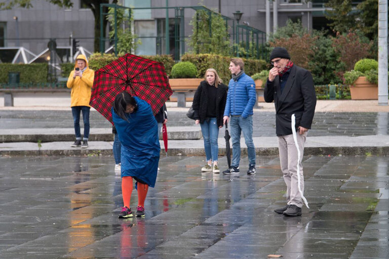 Philemon Mukarno Performance Art Open session Bergen(2017)1h at PAB Open Festival 2017, Bergen, Norway.