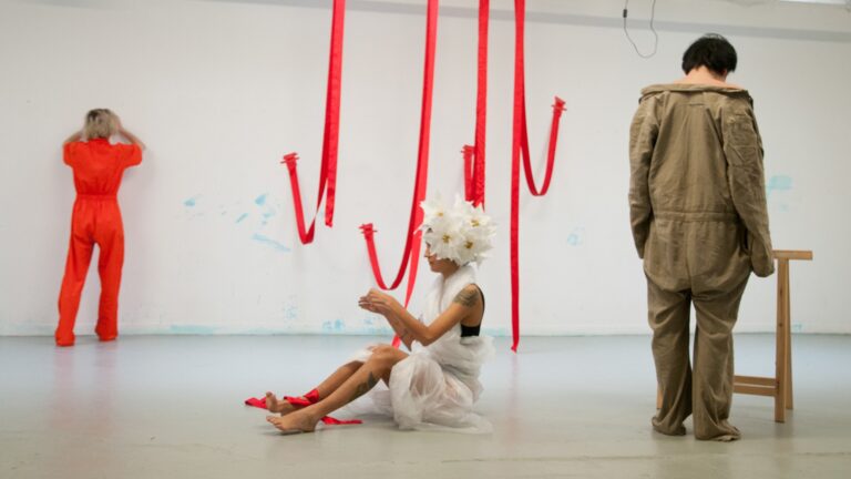 Philemon Mukarno Performance Art Trio Performance (2017)’30 IPA Performance Art Festival, Quartair, The Hague, Netherlands.