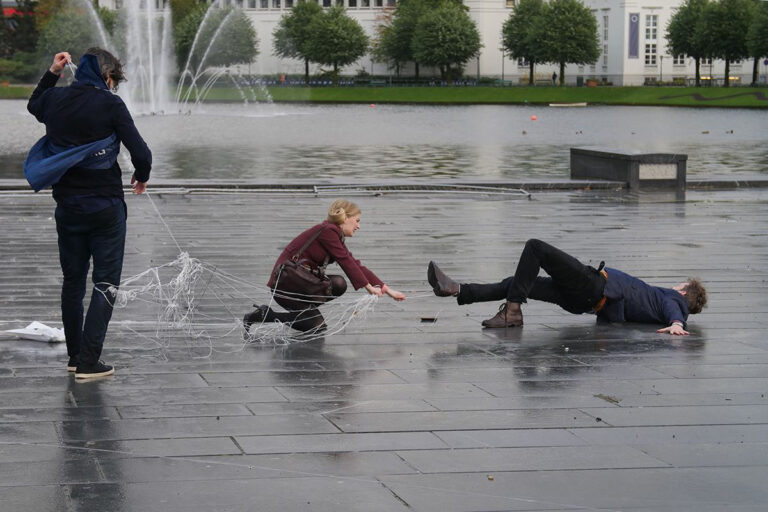 Philemon Mukarno Performance Art Open session Bergen(2017)1h at PAB Open Festival 2017, Bergen, Norway.