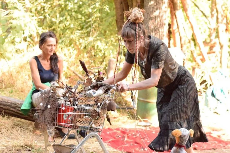 Philemon Mukarno Performance Art Queer Shadow (2019)'30 Sesalac Butoh Retreat, Serbia.