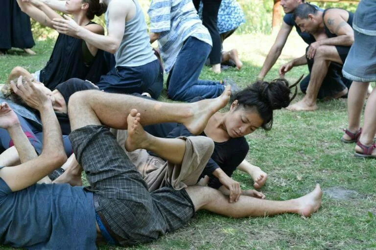 Philemon Mukarno Performance Art Queer Shadow (2019)'30 Sesalac Butoh Retreat, Serbia.