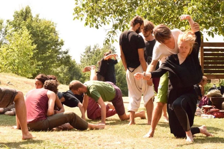 Philemon Mukarno Performance Art Queer Shadow (2019)'30 Sesalac Butoh Retreat, Serbia.