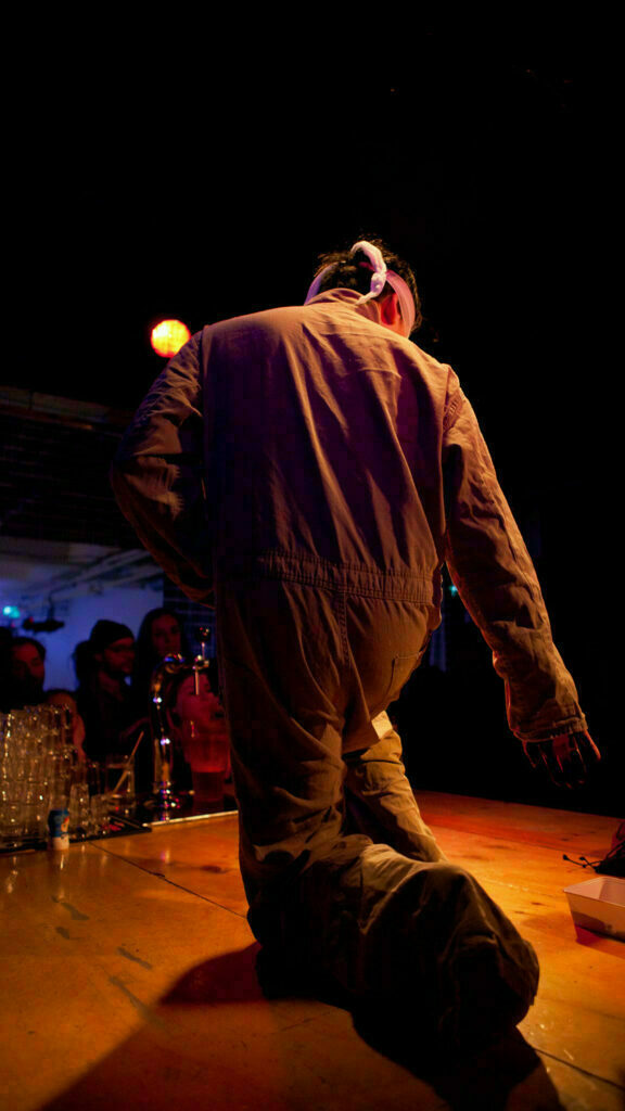 Philemon Mukarno Performance Art Omni Genderosity(2017)'25 Performance Bar, Rotterdam, Netherlands.