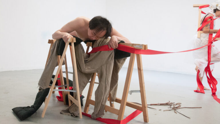 Philemon Mukarno Performance Art Trio Performance (2017)’30 IPA Performance Art Festival, Quartair, The Hague, Netherlands.