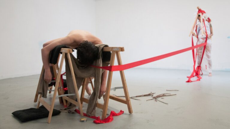 Philemon Mukarno Performance Art Trio Performance (2017)’30 IPA Performance Art Festival, Quartair, The Hague, Netherlands.