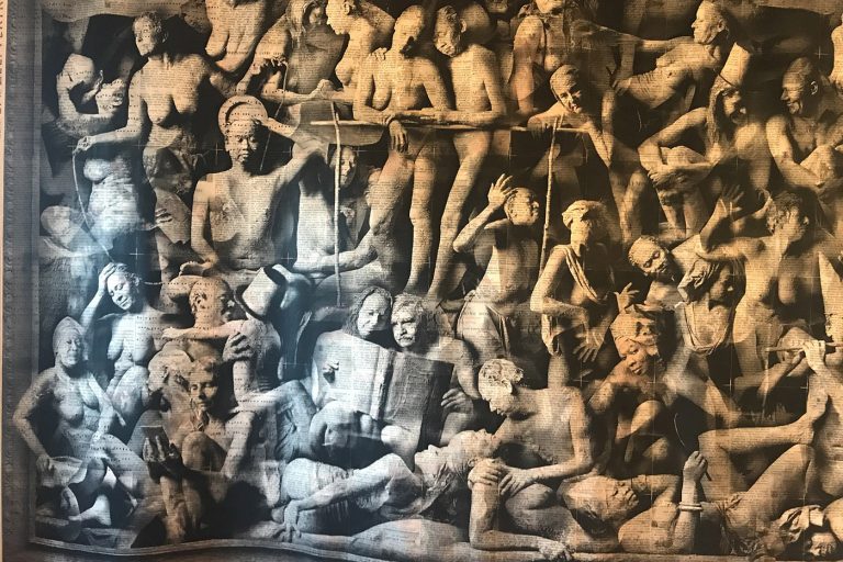 Naked performance with clay om the body by Philemon MukarnoPhilemon Mukarno Performance Art Ecce homo(2016)’30 Netherlands