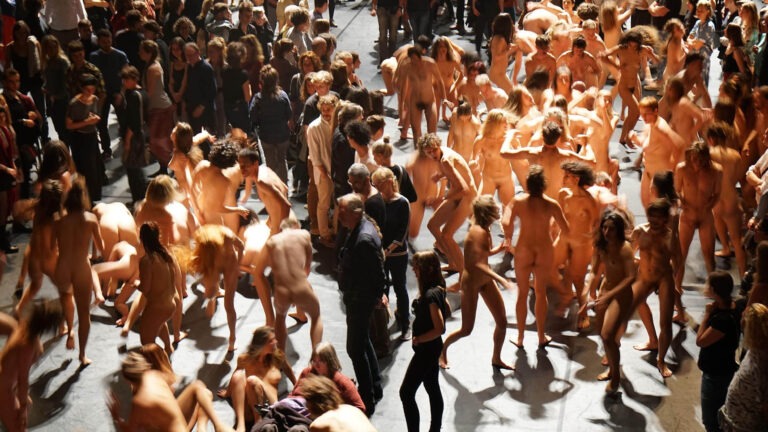 Habitat a Naked performance of 40 nude dancers in Amsterdam