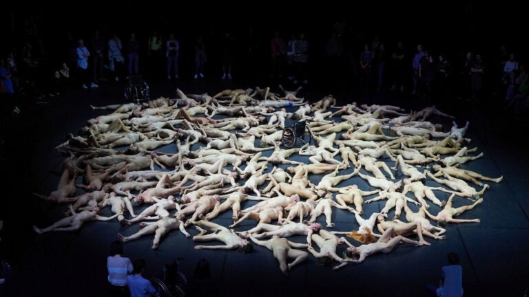 Habitat a Naked performance of 40 nude dancers in Amsterdam