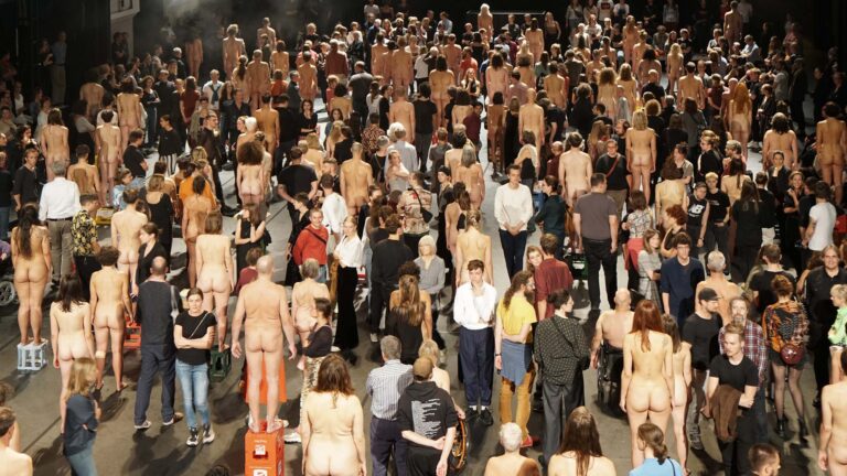 Habitat a Naked performance of 40 nude dancers in Amsterdam