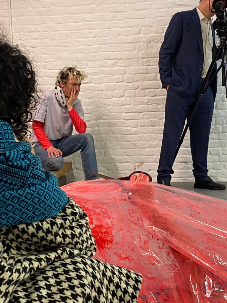 Philemon Mukarno bleeding and naked inside the plastic bag suffocating