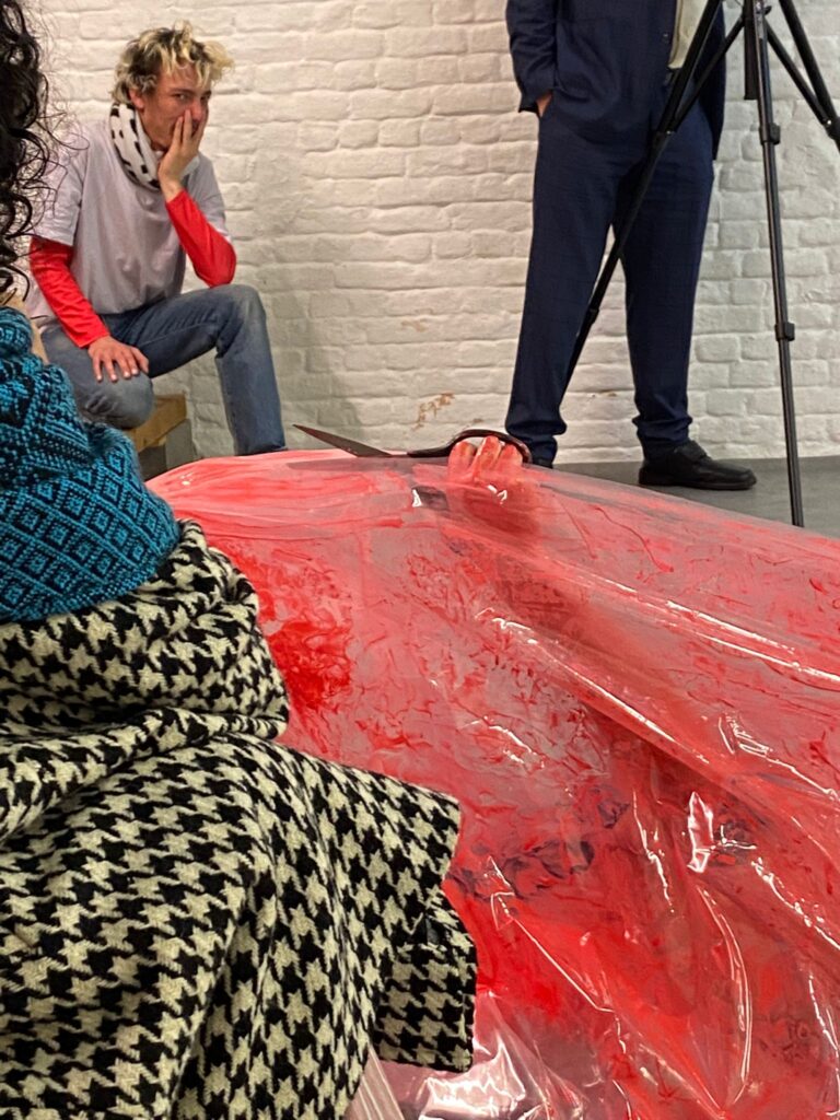 Philemon Mukarno bleeding and naked inside the plastic bag suffocating