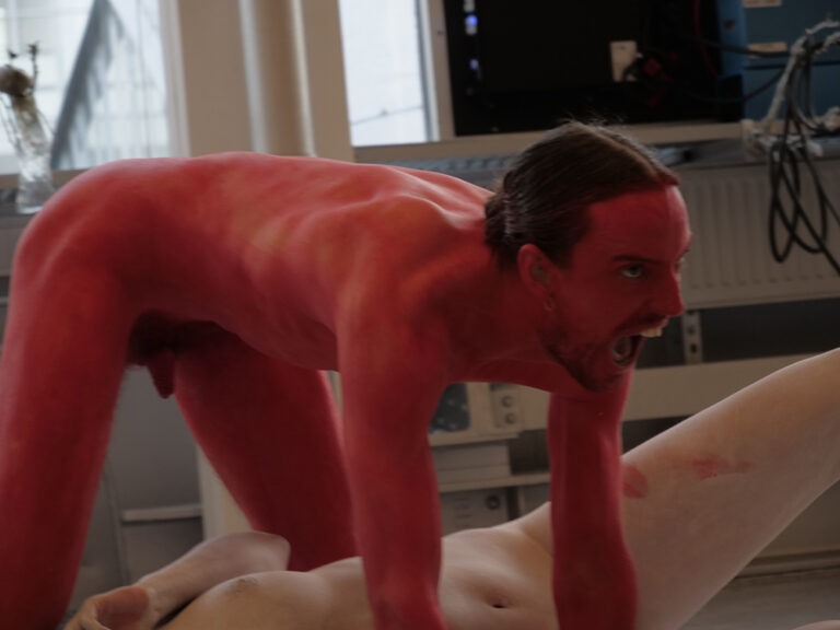 Death of ego is a naked ritual. Concept by: Julia Kiryanova. Performance by: Philemon Mukarno, Patrick Schmatzer, Samm Lewis, Marita de Vries, Shimaya Jahangiri, Lara, Gurk, Lucia, Dominic, Abdala Cerqueira, Raquel Diniz, Jamie. At RotterdamArtWeek 2022