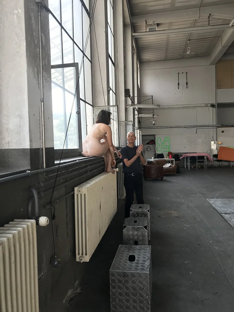 Human Installation - Arrangement of nude performative actions Old bus depot Hall F, Tasstalstrasse 86, Winterthur (Kunst im Depot) Performance August 21, 2022, 5 p.m. to 7 p.m Individual rehearsals between August 8th and 20th, 2022 Concept and direction Thomas Zolling