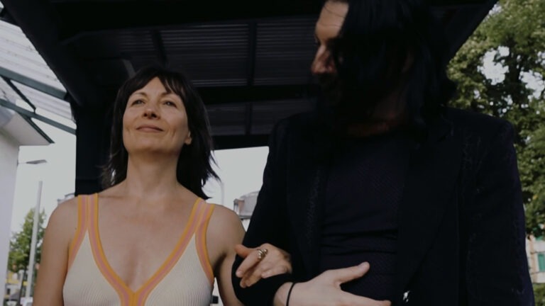 Belinda, Marc Luethi running away naked from the frightening human civilisation.