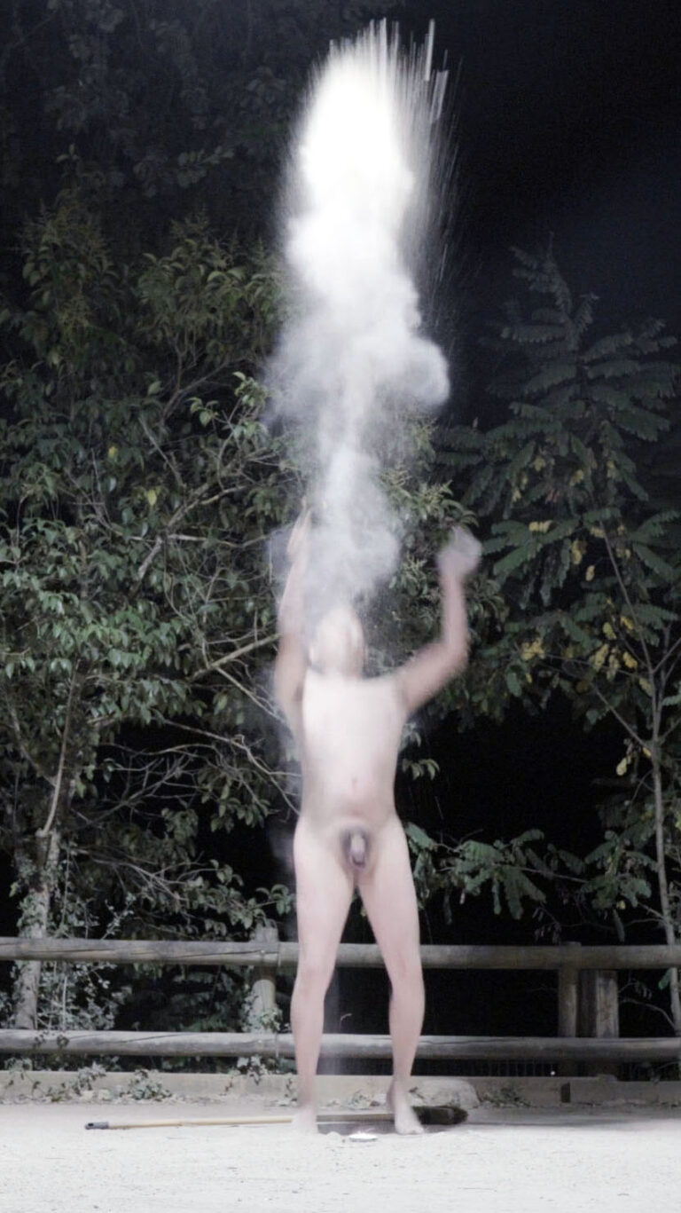 Raining stars: Philemon Mukarno naked at the park
