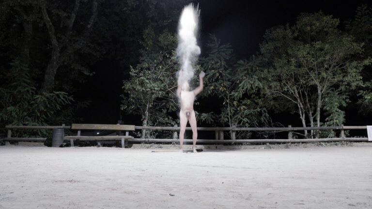 Raining stars: Philemon Mukarno naked at the park in the night